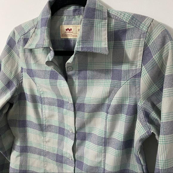 Foursquare Purple & Green Plaid Button Down | S - Picture 3 of 8